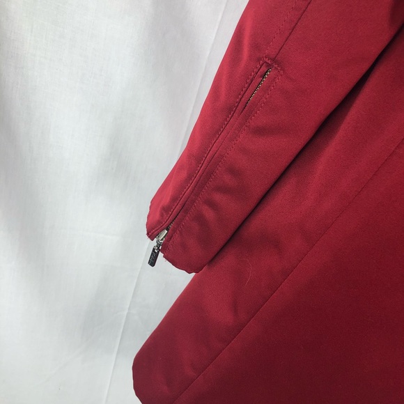 Cole Haan Women's Red Rain Jacket with Removable Lining - Picture 8 of 8